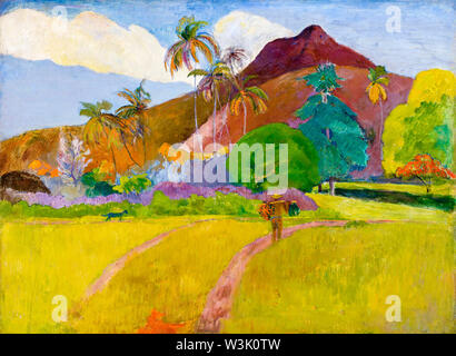 Paul Gauguin, la peinture de paysage, paysage tahitien, 1891 Banque D'Images