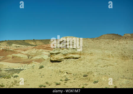 Plateau près du lac Khyargas Nuur, mongol Plateau Ustyurt Banque D'Images