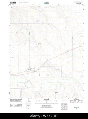 Carte TOPO USGS KANSAS KS Wallace 20120924 Restauration TM Banque D'Images