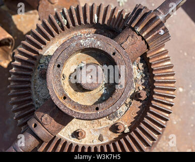 Cimetière de Navires de la mer d'Aral, Moynaq (Moynak), l'Ouzbékistan Banque D'Images