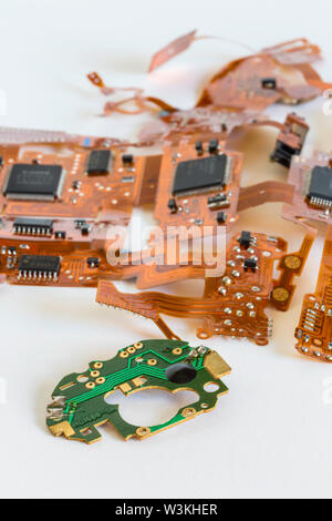 Circuit de un appareil photo numérique Canon sur fond blanc Banque D'Images