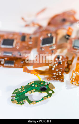 Circuit de un appareil photo numérique Canon sur fond blanc Banque D'Images