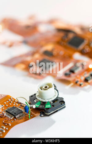 Circuit de un appareil photo numérique Canon sur fond blanc Banque D'Images