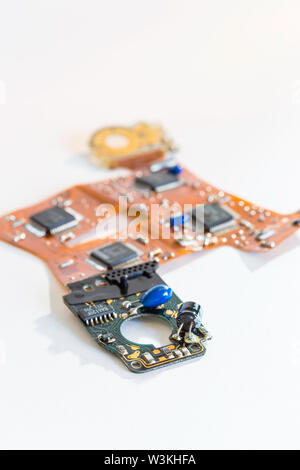 Circuit de un appareil photo numérique Canon sur fond blanc Banque D'Images