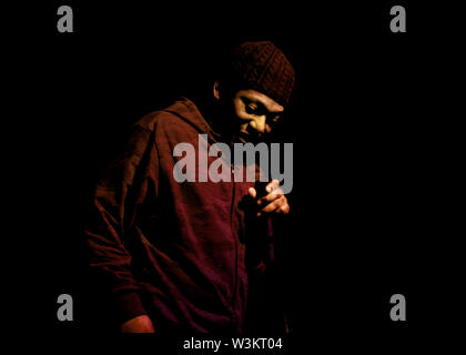 Rodney Smith AKA Roots Manuva sur scène Banque D'Images