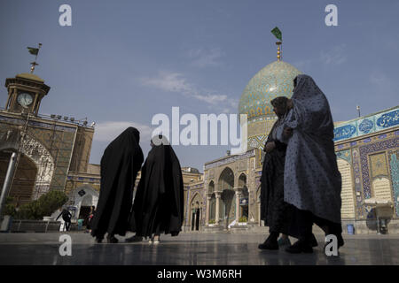 16 juillet 2019 - Shahre-Ray, Téhéran, Iran - les musulmans chiites dans le sanctuaire d'Abdol-Azim Shah Rey, Téhéran, Iran. Credit : Rouzbeh Fouladi/ZUMA/Alamy Fil Live News Banque D'Images