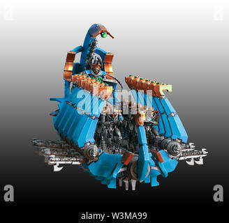 Warhammer 40 000 Arc Ghost navire transporteur modèle peint Banque D'Images