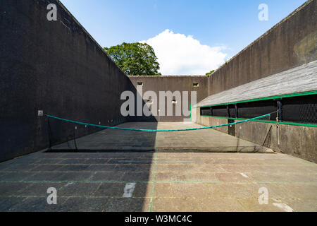 Extérieur de la Tennis à Blantyre dans Falkland, Fife, Scotland, UK Banque D'Images