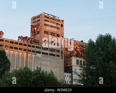 Québec,Canada. Un vieux moulin abandonné dans le vieux port de Montréal Banque D'Images