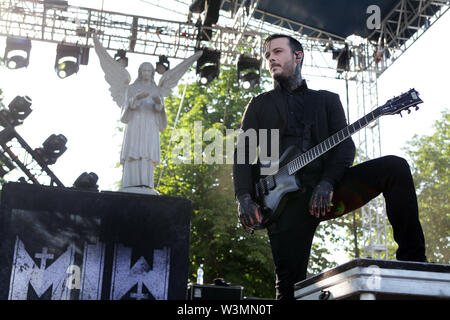 Ryan sitkowski de immobile dans white fonctionne à Inkcarceration 7-13-2019 Banque D'Images