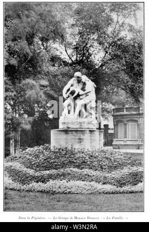 Clément Maurice Paris en plein air, BUC, 1897,040 dans la pépinière, le Groupe de Horace Daillon La Famille. Banque D'Images