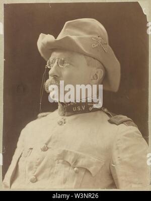 Le colonel Theodore Roosevelt en uniforme Banque D'Images