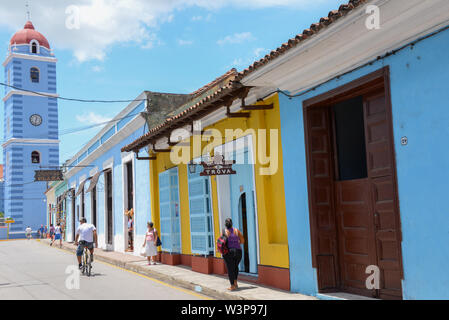 Amérique latine, Caraïbes, Cuba, Sancti Spiritus, l'église Parroquial Mayor Banque D'Images