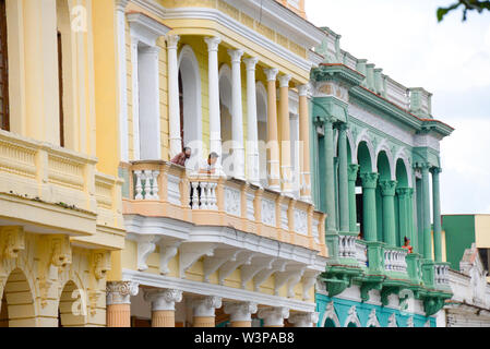 Amérique latine, Caraïbes, Cuba, Santa Clara, Parque Leoncio Vidal Banque D'Images