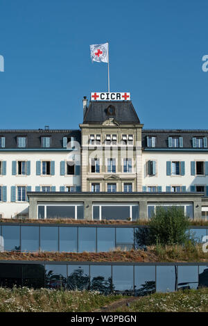 Siège de Genève du CICR, Comité international de la Croix-Rouge CICR, Comité international de la Croix-Rouge, à Genève, Suisse Banque D'Images