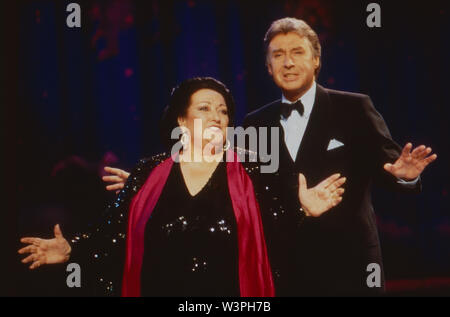 Die Peter Alexander Show, Unterhaltungssendung, Deutschland / Österreich 1987 - 1996, Unterhaltung, parodie, acteurs : Peter Alexander, Montserrat Caballé Banque D'Images