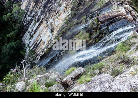 Minyon Falls au dernier verre Parc National dans la région des rivières du nord de la Nouvelle Galles du Sud, Australie Banque D'Images