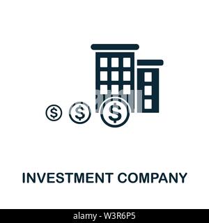 Symbole d'icône vecteur de société d'investissement. Signe créatif de la collection d'icônes d'investissement. Icône de société d'investissement à plat pour ordinateur et mobile Illustration de Vecteur