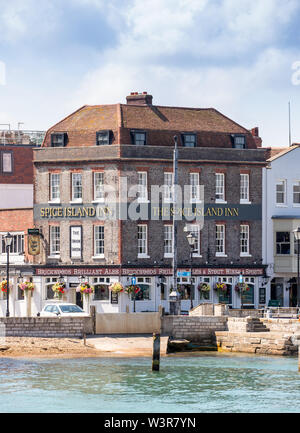 L'île aux épices Inn pub, Vieux Portsmouth, Hampshire, Royaume-Uni Banque D'Images