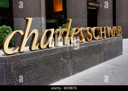 Charles Schwab Corporation NYC Banque D'Images