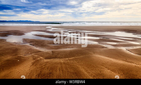 La plage déserte à Parc National Santa Rosa sur la côte Pacifique du Costa Rica Banque D'Images