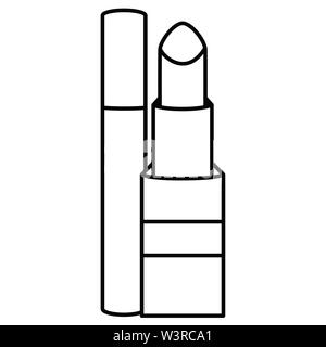 Rouge à lèvres et maquillage cils icône dessin conception d'illustration vectorielle Illustration de Vecteur