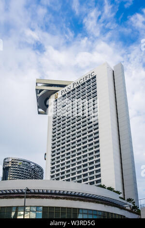 Singapour - 8 septembre 2018 : Pan Pacific Singapore, un hôtel de luxe cinq étoiles à Marina Square, Singapour. Banque D'Images