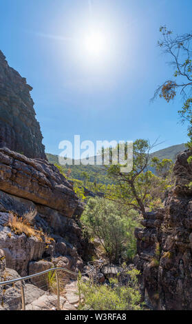 Canyon Trail du Wonderland Wonderland, parking, plage, de Halls Gap Grampians National Park, Victoria, Australie Banque D'Images