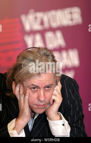 ISTANBUL, TURQUIE - 6 décembre : célèbre chanteur irlandais, auteur-compositeur, auteur, acteur occasionnel et activiste politique, Bob Geldof portrait le 6 décembre 2007 à Istanbul, Turquie. Banque D'Images