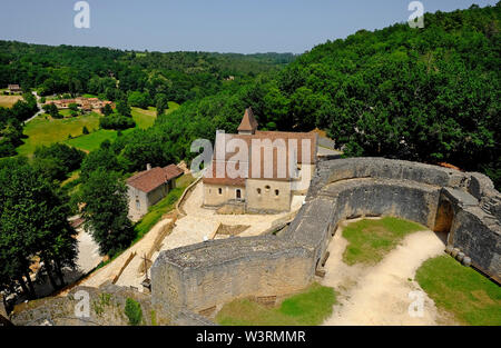 Château de Bonaguil, Fumel, vallée du Lot, France Banque D'Images