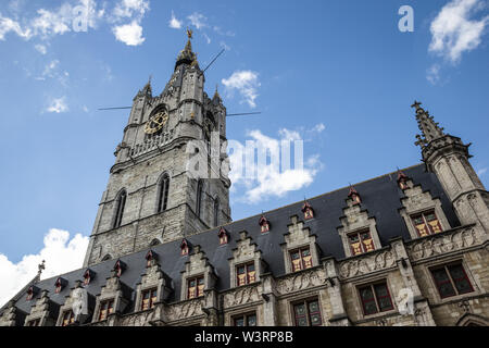 Het Belfort van Gent à Gand, Belgique Banque D'Images