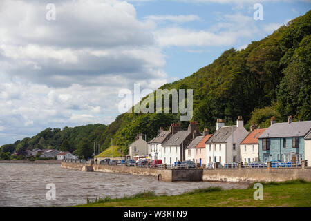 Maisons au bord de mer à Limekilns Fife Ecosse Banque D'Images