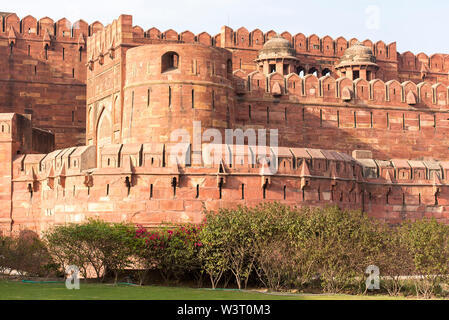 Agra Fort Rouge d'Agra, Inde Banque D'Images