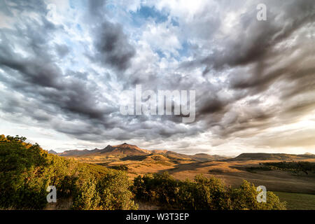 Heure d'or Mountain Range Banque D'Images