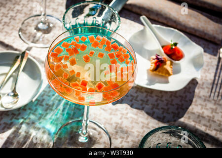 Apéritif et amuse-gueule à Bad Kissingen, Allemagne Banque D'Images