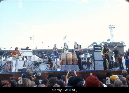 CHI9CAGO groupe rock américain à Balboa Park, San Diego, vers 1974 . Photo : Jeffrey Mayer Banque D'Images