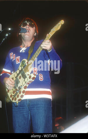 À propos de groupe rock US CHICAGO 1976 à Los Angeles, Californie. Photo : Jeffrey Mayer Banque D'Images