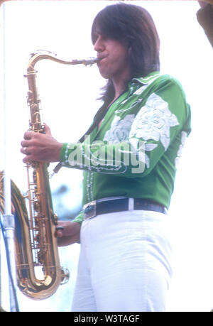 Nous CHICAGO rick groupe avec Terry Kath vers 1974. Photo : Jeffrey Mayer Banque D'Images