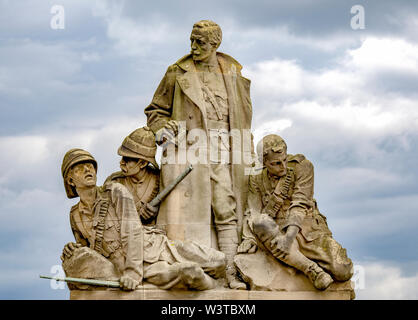 Le King's Own Scottish Borderers (K.O.S.B.) Mémorial sur North Bridge, Édimbourg. Banque D'Images