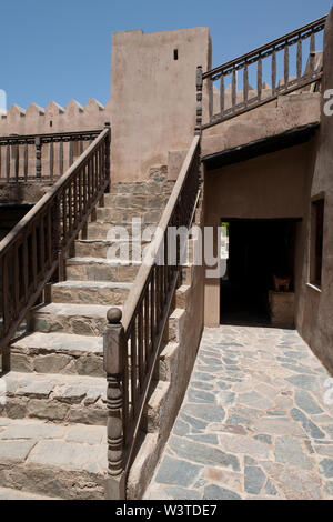 Oman Dhofar, Région, capitale de l'Ile Maurice. Château Taqa aka Taquh Château. Fort du 19ème siècle, aujourd'hui un musée de la région de Dhofar. Banque D'Images