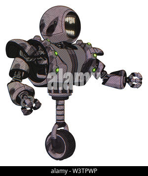 Mech contenant des éléments : chomper à tête ronde, design haut de la poitrine lourde, lourde poitrine mech, embases, Baie Verte roue monocycle. Matériel : croquis. Banque D'Images