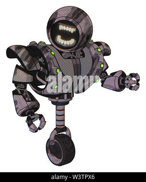 Mech contenant des éléments : chomper à tête ronde, design haut de la poitrine lourde, lourde poitrine mech, embases, Baie Verte roue monocycle. Matériel : croquis. Banque D'Images