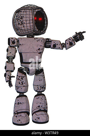 Bot contenant des éléments : ronde des barbelés, à tête ronde poitrine exoshielding lumière, prototype exoplate exoshielding la poitrine, la jambe légère. Matériel : sombre ... Banque D'Images