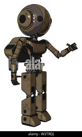 Bot contenant des éléments : tête ronde, maru les yeux, head light gadgets, lumière, exoshielding poitrine poitrine ultra-léger exosuit, rocket pack, prototype... Banque D'Images