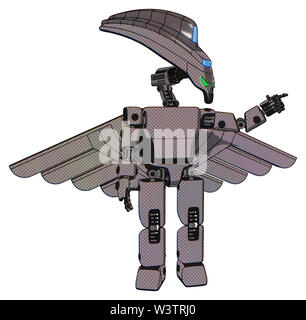 Cyborg contenant des éléments : skull head allongées, pare-soleil, lumière, exoplate exoshielding poitrine poitrine, prototype de pilote, assemblée générale, prototype... Banque D'Images