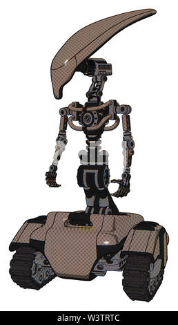 Les éléments contenant de l'automate : skull head allongées, de la lumière, pas exoshielding la poitrine poitrine le placage, les voies du réservoir. Matériau : demi-teinte kaki. Banque D'Images