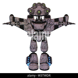 Automate contenant des éléments : de nombreux robo-œil domehead exoshielding conception lumière, poitrine, poitrine ultra-léger exosuit, stellar jet pack de fusée d'aile, la lumière. Banque D'Images