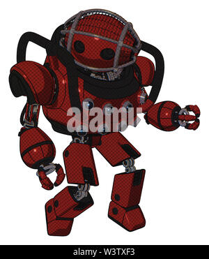 Mech contenant des éléments : ovale large tête, cage en fil de fer barbelé, lourd casque haut de la poitrine, de l'énergie de la poitrine sockets, exoplate prototype les jambes. Matériel : montées. Banque D'Images