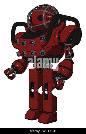 Mech contenant des éléments : ovale large tête, cage en fil de fer barbelé, lourd casque haut de la poitrine, de l'énergie de la poitrine sockets, exoplate prototype les jambes. Matériel : montées. Banque D'Images