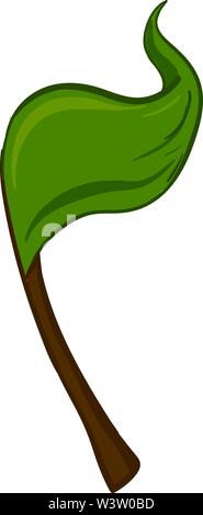 Drapeau vert, illustration, vecteur sur fond blanc Illustration de Vecteur